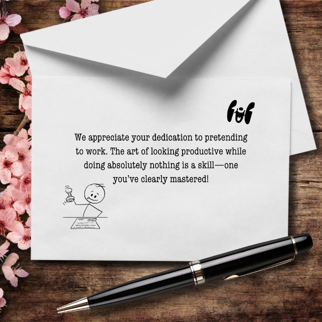 Master of Looking Busy Thank You Card (Creator Uploaded)