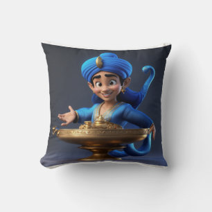 Master of Magic– 3D Cartoon Genie Design Cushion