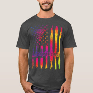 Master Of Science In Nursing US Flag Premium  T-Shirt