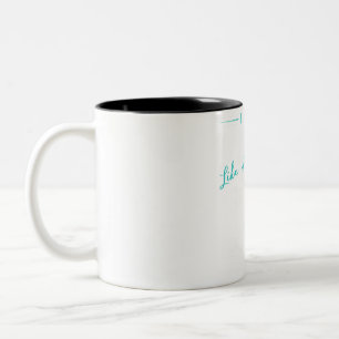Master of Taekwondo Wisdom: Keep Up with My Hilari Two-Tone Coffee Mug