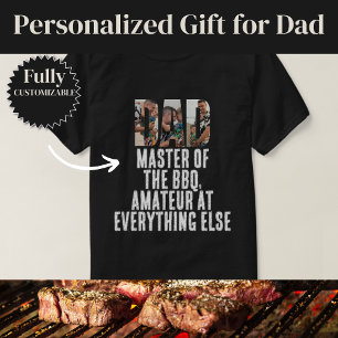 Master of the BBQ Dad Humour T-Shirt