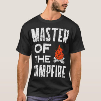 Master Of The Campfire Camper Dad Camping Tee Camp