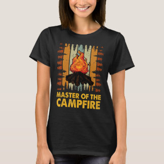 Master Of The Campfire Camper Retro T-Shirt