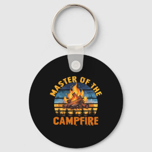 Master Of The Campfire Men Women Camping Funny Out Key Ring