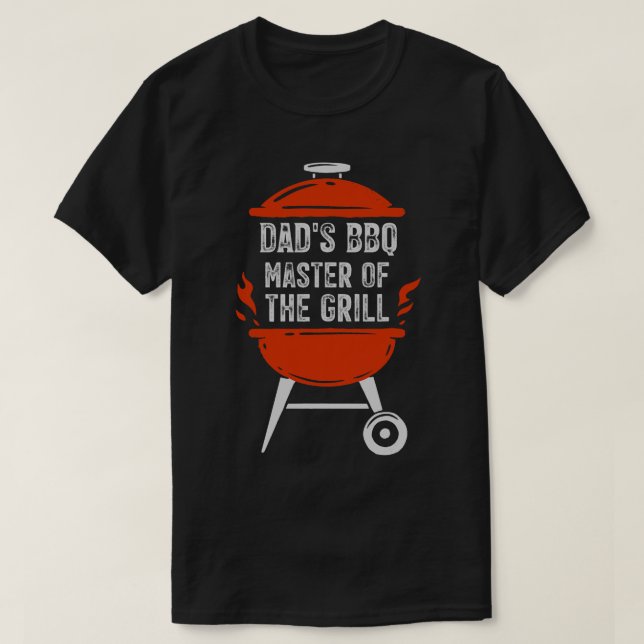 Master Of The Grill Dad Grilling T-Shirt (Design Front)