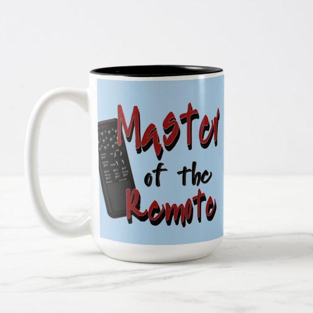 Master Of The Remote Mens' Humour Mug (Left)