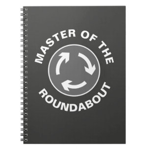 Master Of The Roundabout Vacation Photo Notebook