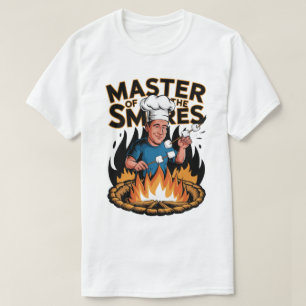 Master of the S’mores Campfire Cooking Design T-Shirt
