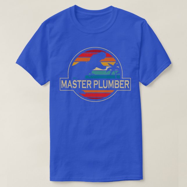 Master Plumber Dinosaur T-Shirt (Design Front)
