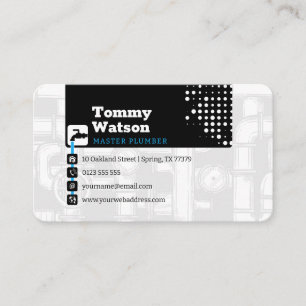 Master plumber   Handy Man Business Card