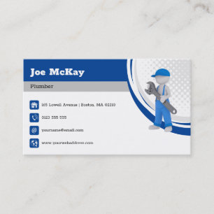 Master plumber   Handy Man Business Card