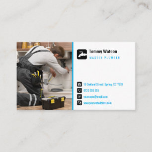 Master plumber   Handy Man Business Card