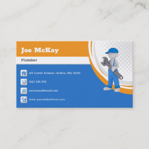 Master plumber   Handy Man Business Card