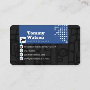 Master plumber   Handy Man Business Card