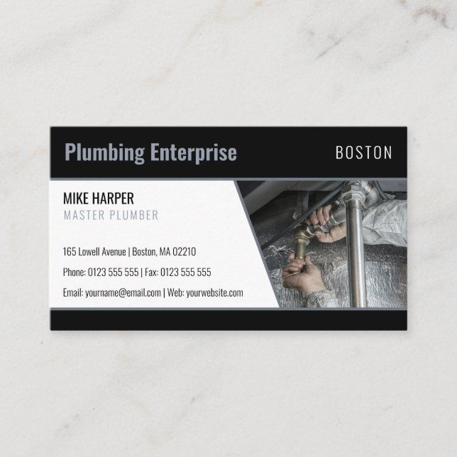Master plumber | Handy Man Business Card (Front)