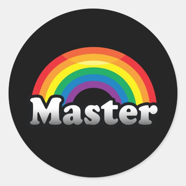 MASTER PRIDE CLASSIC ROUND STICKER (Front)