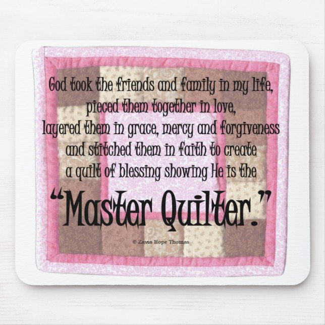 Master quilter mouse pad (Front)