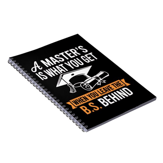 Master’s Degree MBA Masters Degree Graduation  Notebook (Right Side)