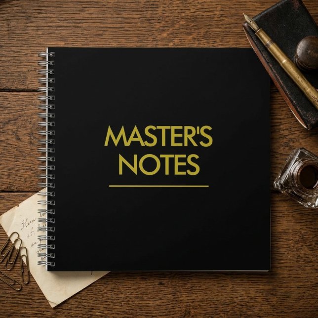 Master’s Notes Spiral Notebook – 20XX Graduation  (Creator Uploaded)