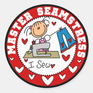 Master Seamstress Classic Round Sticker