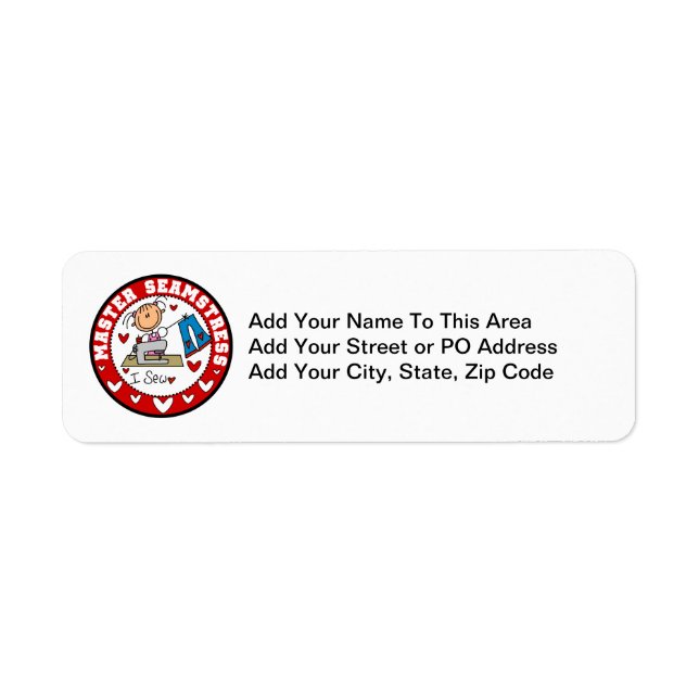 Master Seamstress Return Address Label (Front)