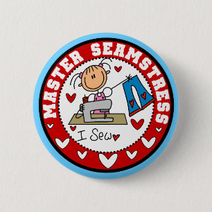 Master Seamstress T-shirts and Gifts 6 Cm Round Badge
