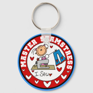 Master Seamstress T-shirts and Gifts Key Ring