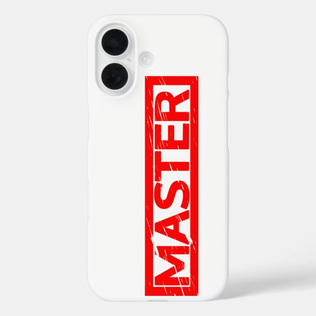 Master Stamp Case-Mate iPhone Case (Back)