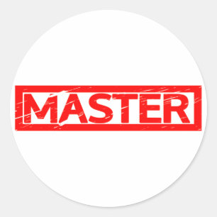 Master Stamp Classic Round Sticker