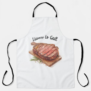 Master the Flames: License to Grill Apron