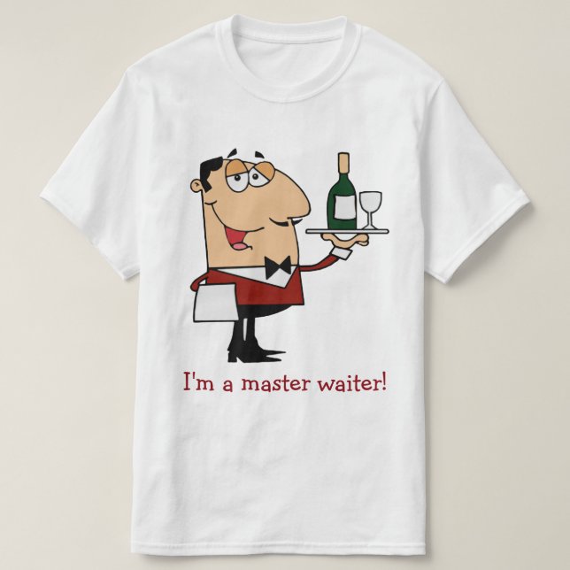 Master Waiter T-Shirt (Design Front)