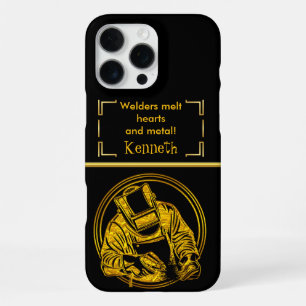 Master Welder Crafting Perfect Metal iPhone 16 Pro Max Case