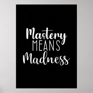 Master Your Craft, Gym, Hustle, Success Motivation Poster