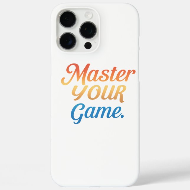 Master Your Game Case-Mate iPhone Case (Back)