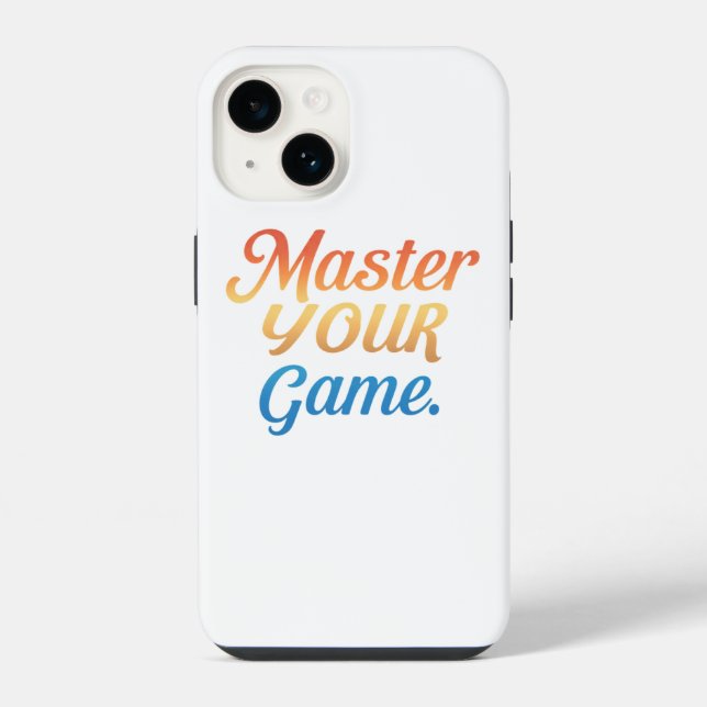 Master Your Game  iPhone Case (Back)