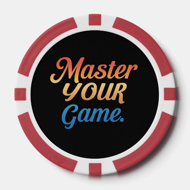 Master Your Game  Poker Chips (Front)