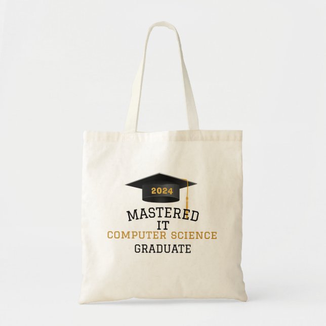 Mastered it class 2024 Masters degree Customised Tote Bag (Front)