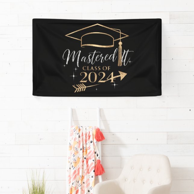Mastered It Class of 2024 Graduation Gifts for Her Banner (Insitu)
