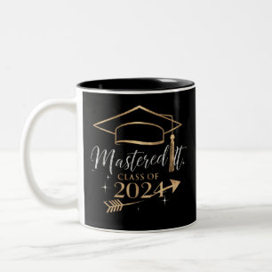 Mastered It Class of 2024 Graduation Gifts for Her Two-Tone Coffee Mug