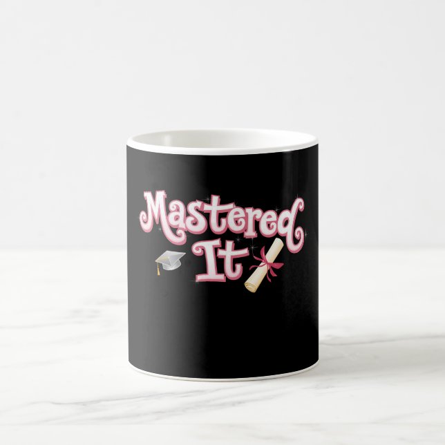Mastered It Graduation Master's Degree Graduate Coffee Mug (Center)
