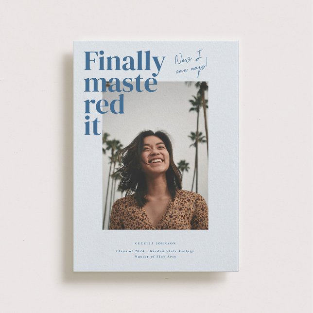 Mastered It! Graduation Photo Announcement (Creator Uploaded)