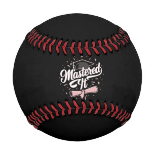 Mastered It Masters Degree Graduate MBA Graduation Baseball