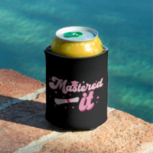 Mastered It Masters Degree Graduate MBA Graduation Can Cooler