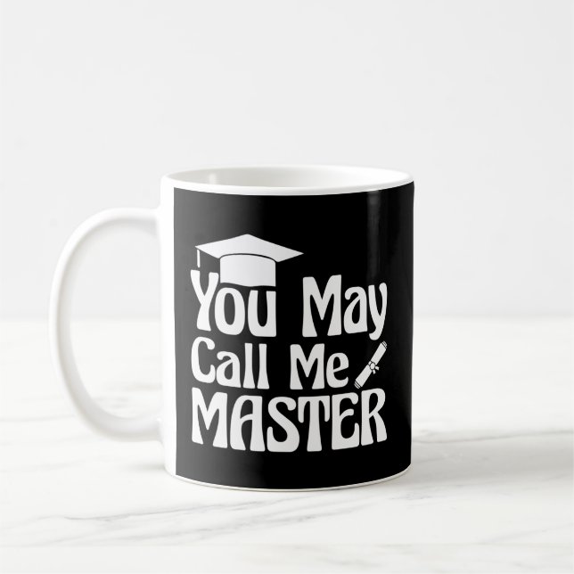 Mastered It Masters Degree Graduation For Him Her Coffee Mug (Left)