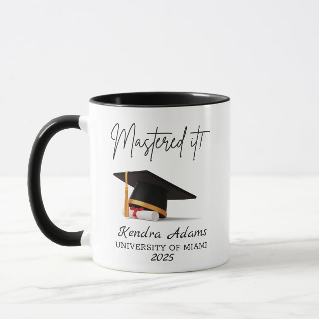 Mastered It! Masters Degree Mug (Left)