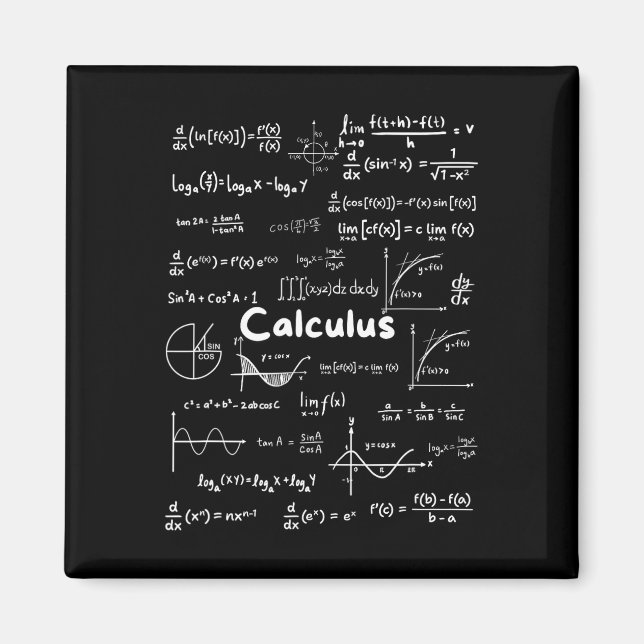 Mastering Essential Calculus Formulas Math Genius  Magnet (Front)