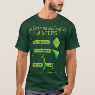 Mastering Origami in 3 Steps Paper Origami Gift T-Shirt