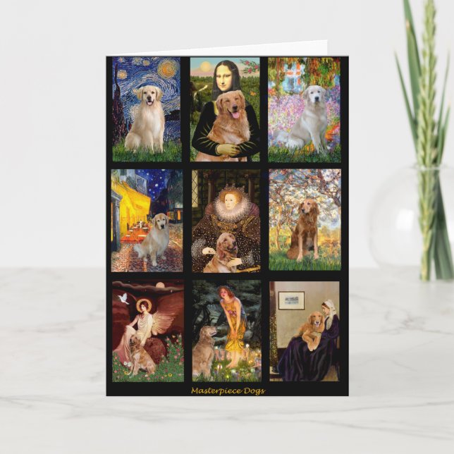 Masterpiece Golden Retrievers Card (Front)