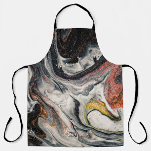 Masterpiece of designing art. Swirls of marble and Apron