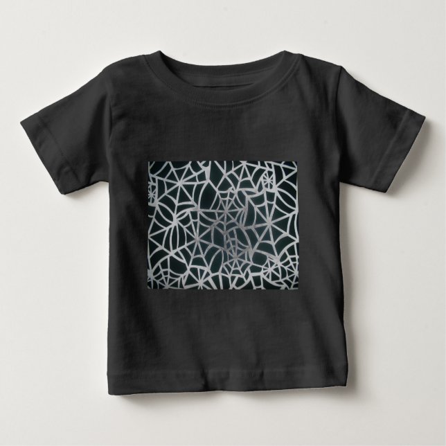 Masterpiece of Nature: A Spider's Web.  Baby T-Shirt (Front)